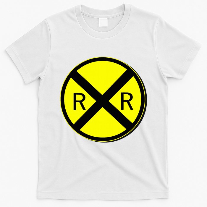 Railroad Crossing Sign Simple Easy Halloween Costume T-Shirt