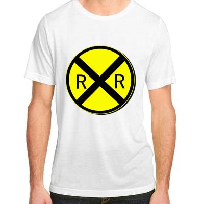 Railroad Crossing Sign Simple Easy Halloween Costume Adult ChromaSoft Performance T-Shirt