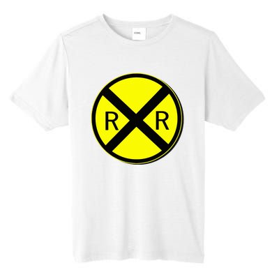 Railroad Crossing Sign Simple Easy Halloween Costume Tall Fusion ChromaSoft Performance T-Shirt