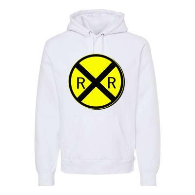 Railroad Crossing Sign Simple Easy Halloween Costume Premium Hoodie