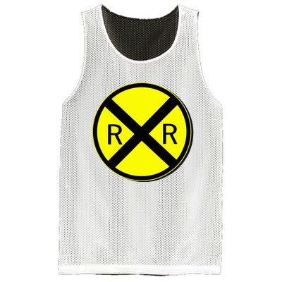 Railroad Crossing Sign Simple Easy Halloween Costume Mesh Reversible Basketball Jersey Tank