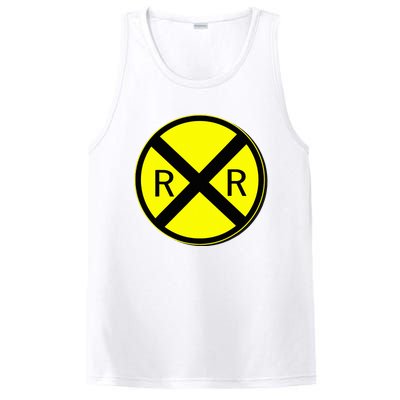 Railroad Crossing Sign Simple Easy Halloween Costume PosiCharge Competitor Tank