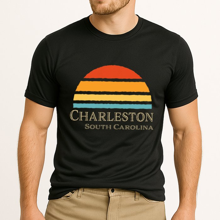 Retro Charleston South Carolina Cooling Performance Crew T-Shirt