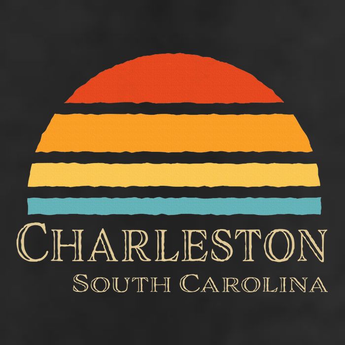 Retro Charleston South Carolina Adult Drive Performance Visor