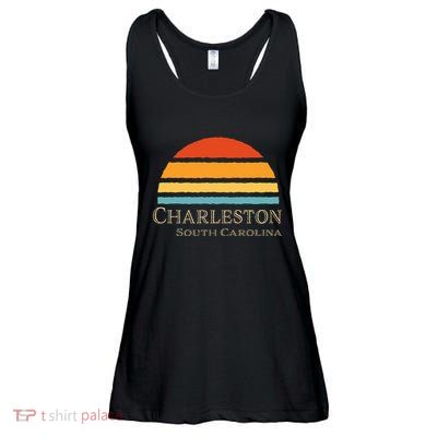 Retro Charleston South Carolina Ladies Essential Flowy Tank