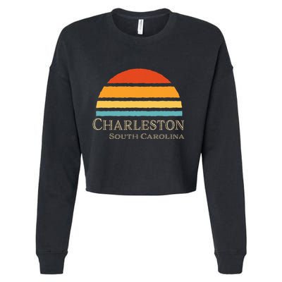 Retro Charleston South Carolina Cropped Pullover Crew