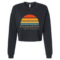 Retro Charleston South Carolina Cropped Pullover Crew