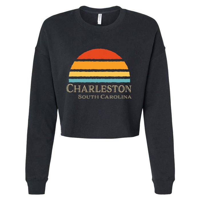 Retro Charleston South Carolina Cropped Pullover Crew