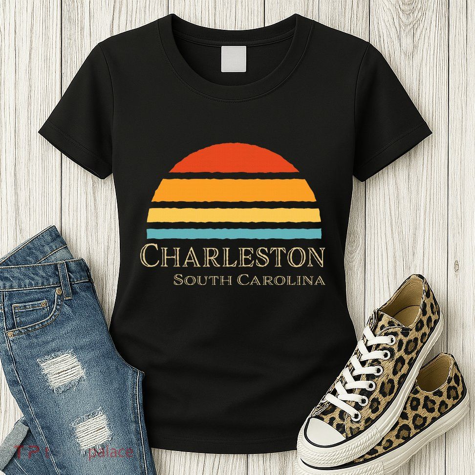 Retro Charleston South Carolina Womens T-Shirt