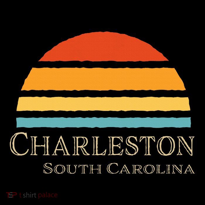 Retro Charleston South Carolina Womens T-Shirt