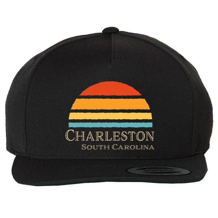 Retro Charleston South Carolina Wool Snapback Cap