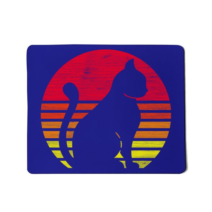 Retro Cat Silhouette Cute Gift Mousepad