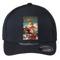 Retro Christmas Story Line Flexfit Unipanel Trucker Cap