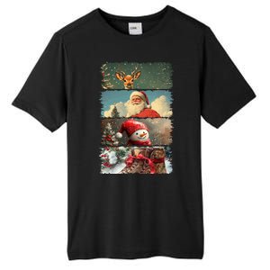 Retro Christmas Story Line Tall Fusion ChromaSoft Performance T-Shirt