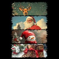 Retro Christmas Story Line Bag