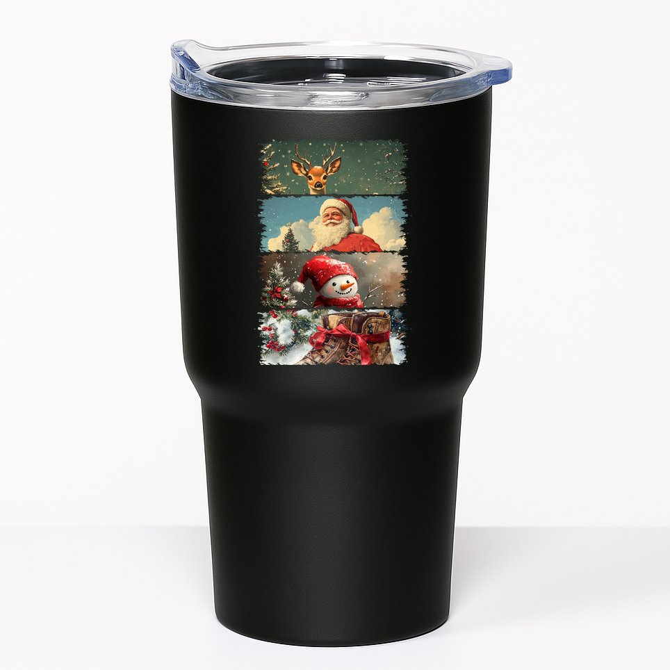 Retro Christmas Story Line Tumbler