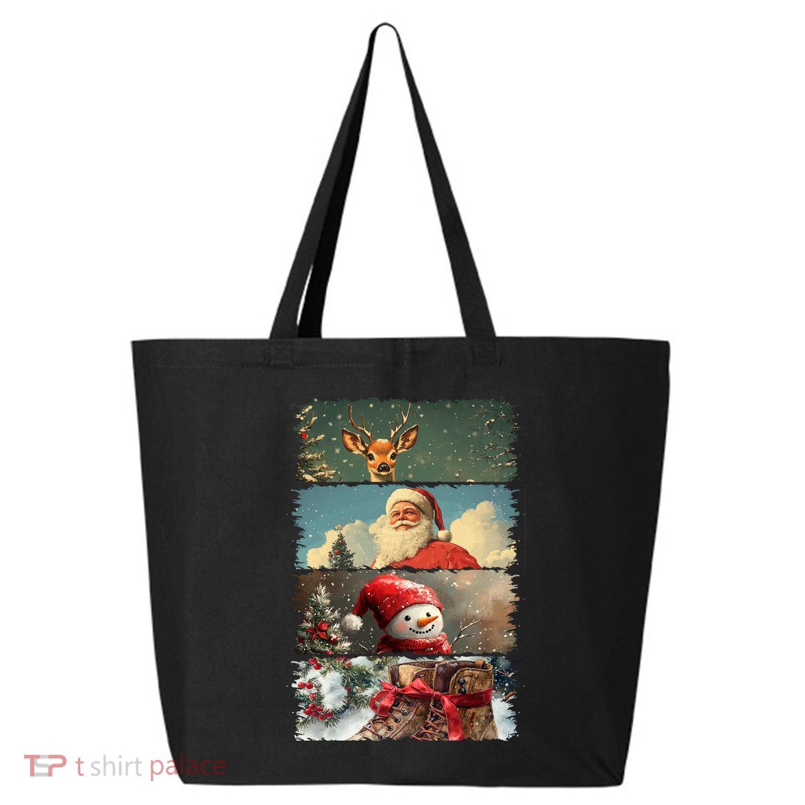 Retro Christmas Story Line 25L Jumbo Tote