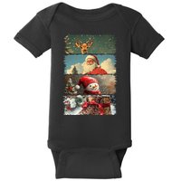 Retro Christmas Story Line Baby Bodysuit