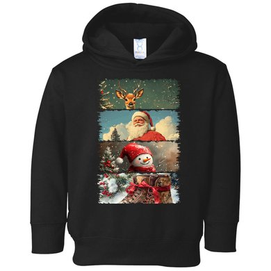 Retro Christmas Story Line Toddler Hoodie