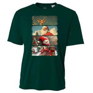 Retro Christmas Story Line Cooling Performance Crew T-Shirt