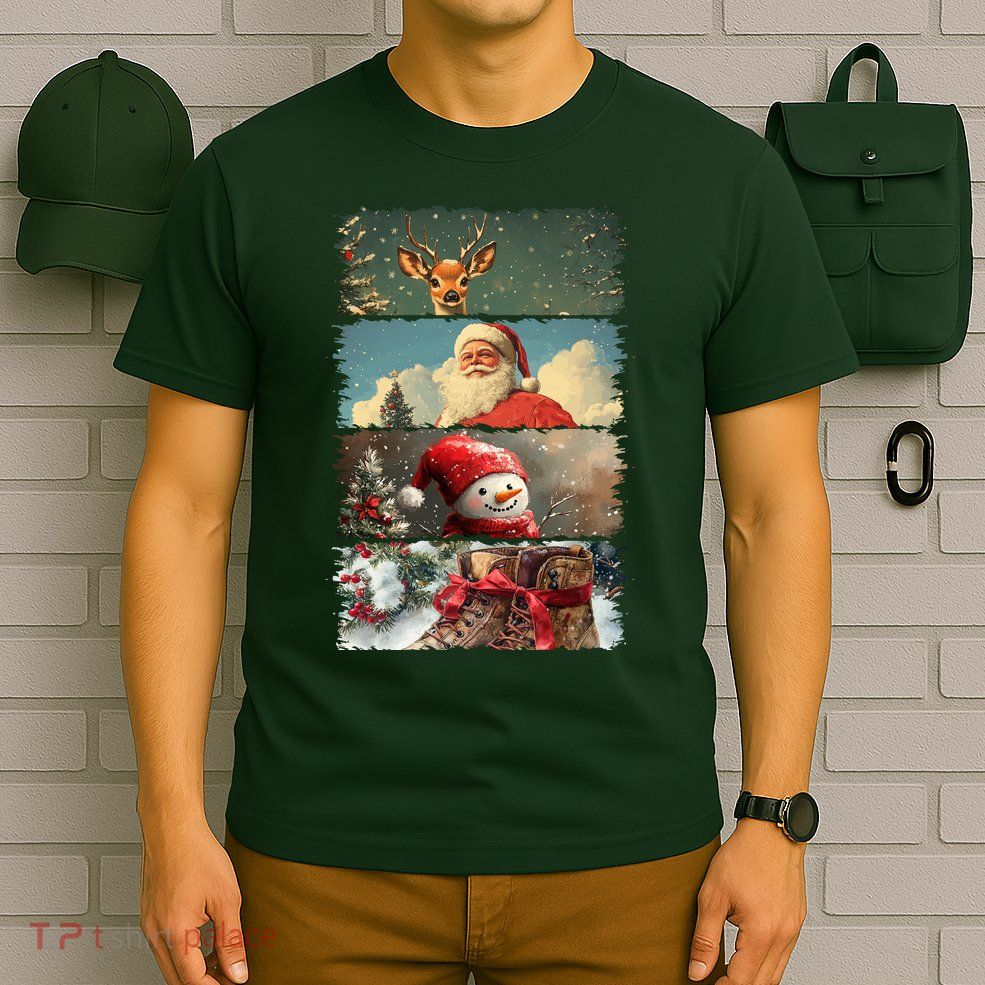Retro Christmas Story Line T-Shirt