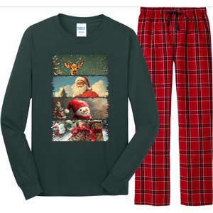 Retro Christmas Story Line Long Sleeve Pajama Set