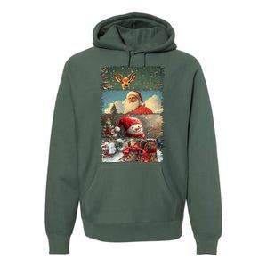 Retro Christmas Story Line Premium Hoodie