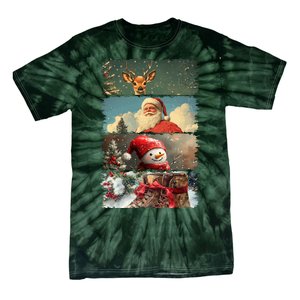 Retro Christmas Story Line Tie-Dye T-Shirt