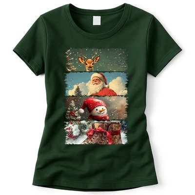 Retro Christmas Story Line Womens T-Shirt