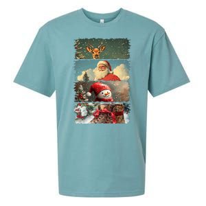 Retro Christmas Story Line Sueded Cloud Jersey T-Shirt