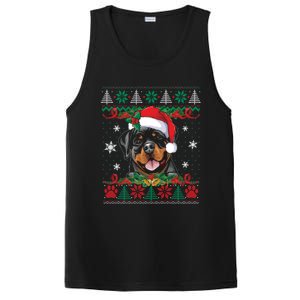 Rottweiler Christmas Santa Ugly Sweater Dog Lover Xmas Pjs Great Gift PosiCharge Competitor Tank