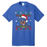 Rottweiler Christmas Santa Ugly Sweater Dog Lover Xmas Pjs Great Gift Tall T-Shirt