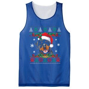 Rottweiler Christmas Santa Ugly Sweater Dog Lover Xmas Pjs Great Gift Mesh Reversible Basketball Jersey Tank