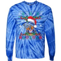 Rottweiler Christmas Santa Ugly Sweater Dog Lover Xmas Pjs Great Gift Tie-Dye Long Sleeve Shirt