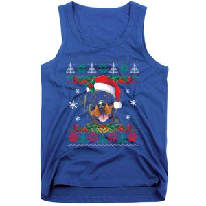 Rottweiler Christmas Santa Ugly Sweater Dog Lover Xmas Pjs Great Gift Tank Top