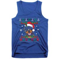 Rottweiler Christmas Santa Ugly Sweater Dog Lover Xmas Pjs Great Gift Tank Top