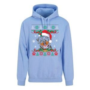 Rottweiler Christmas Santa Ugly Sweater Dog Lover Xmas Pjs Great Gift Unisex Surf Hoodie