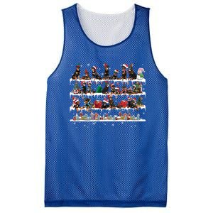 Rottweiler Christmas Snow Layers Santa Dog Ugly Xmas Gift Mesh Reversible Basketball Jersey Tank