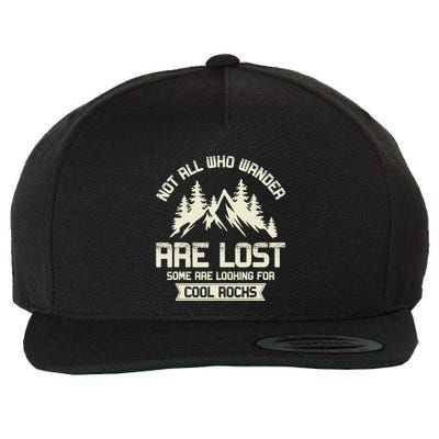 Rock Collector Some Are Looking For Cool Rocks Geologist Wool Snapback Cap