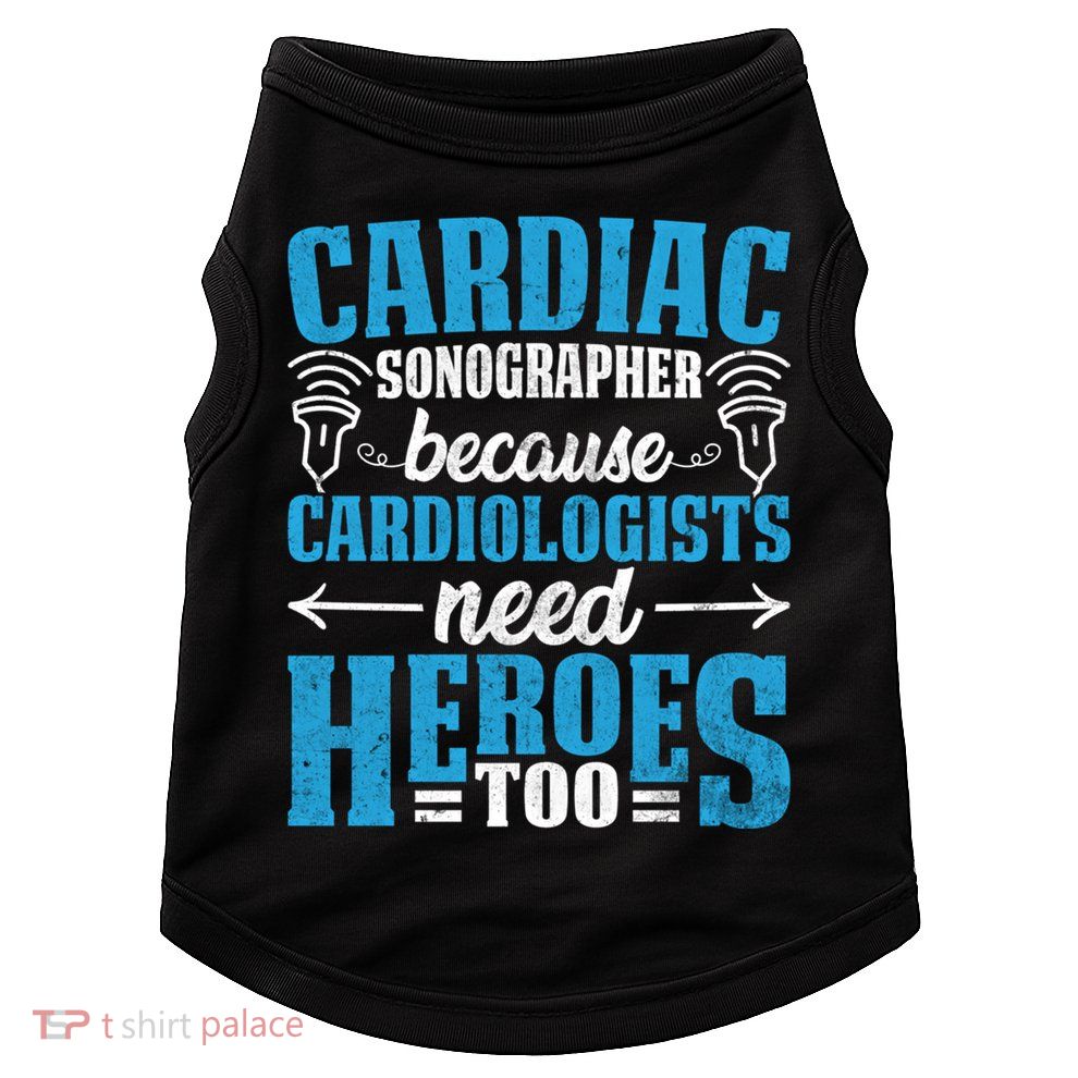 Rdcs Cardiac Sonographer Ultrasound Tech Technician Novelty Gift Doggie Tank