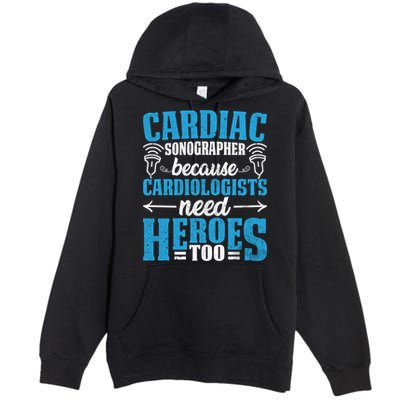 Rdcs Cardiac Sonographer Ultrasound Tech Technician Novelty Gift Premium Pullover Hoodie