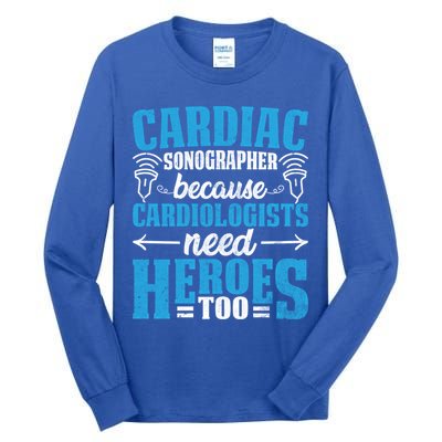 Rdcs Cardiac Sonographer Ultrasound Tech Technician Novelty Gift Tall Long Sleeve T-Shirt