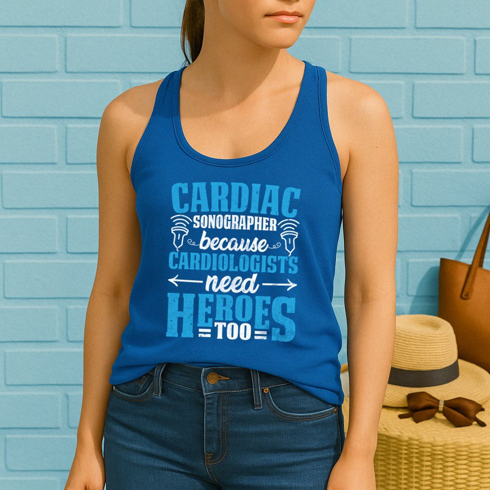 Rdcs Cardiac Sonographer Ultrasound Tech Technician Novelty Gift Womens Tank Top