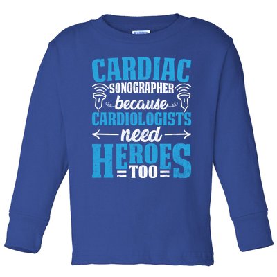 Rdcs Cardiac Sonographer Ultrasound Tech Technician Novelty Gift Toddler Long Sleeve Shirt