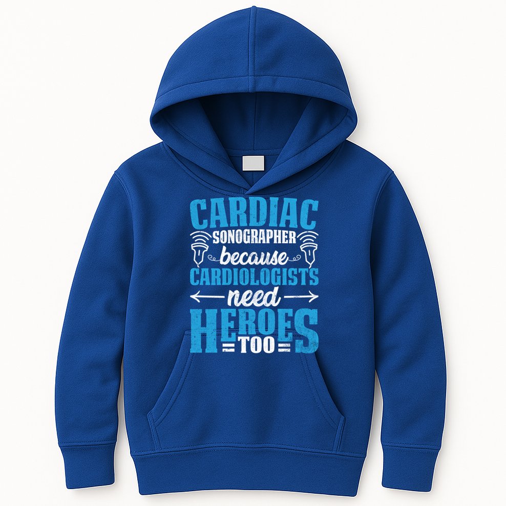 Rdcs Cardiac Sonographer Ultrasound Tech Technician Novelty Gift Kids Hoodie