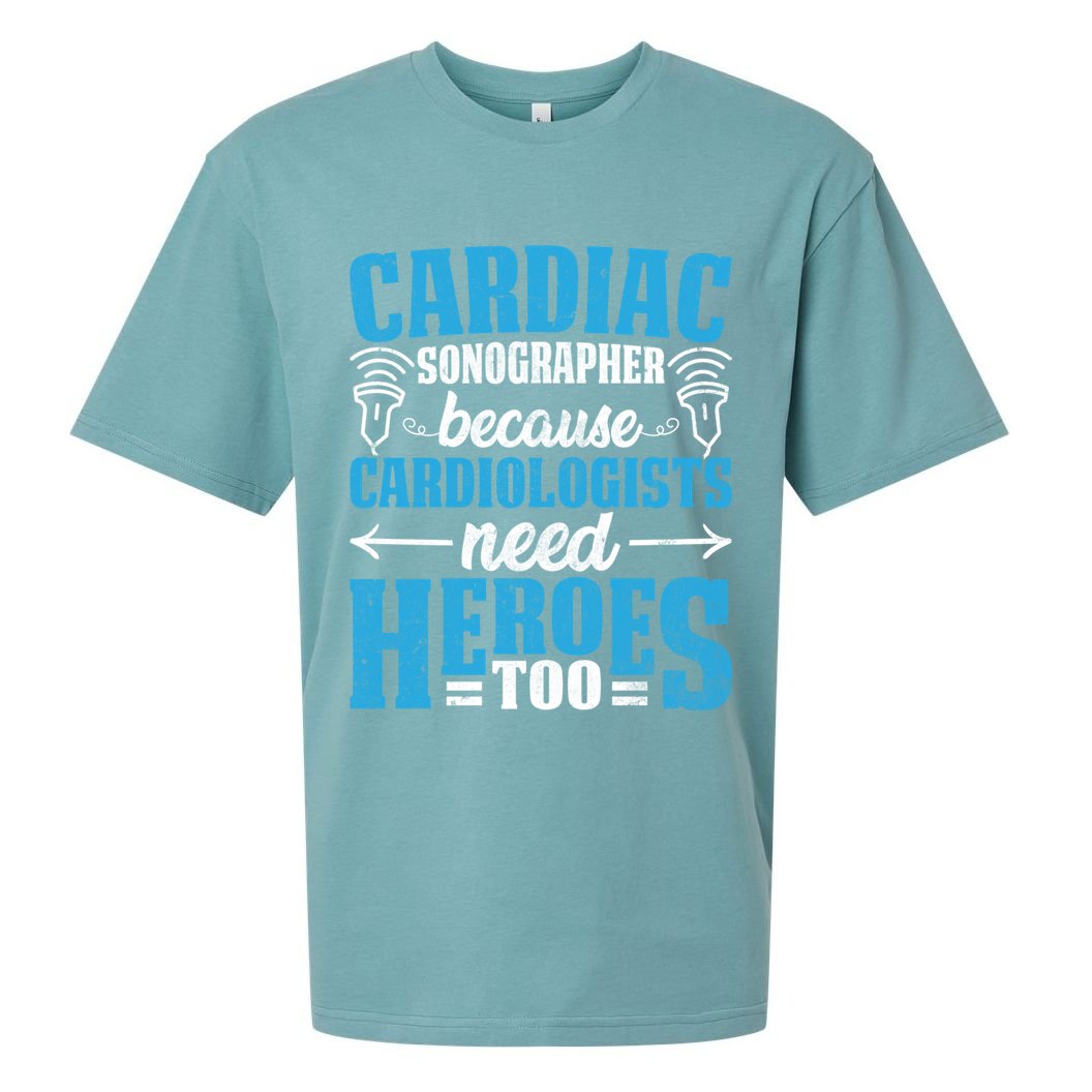 Rdcs Cardiac Sonographer Ultrasound Tech Technician Novelty Gift Sueded Cloud Jersey T-Shirt