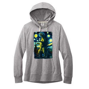 Retro Classic Starry Night Legendary Japanese Kaiju Women's Fleece Hoodie