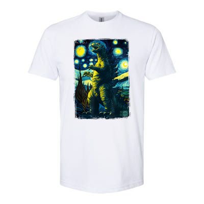 Retro Classic Starry Night Legendary Japanese Kaiju Softstyle CVC T-Shirt