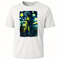 Retro Classic Starry Night Legendary Japanese Kaiju Cooling Performance Crew T-Shirt