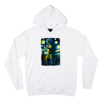 Retro Classic Starry Night Legendary Japanese Kaiju Hoodie